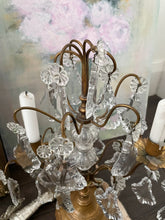Load image into Gallery viewer, Vintage French crystal Girandole