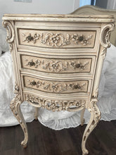 Load image into Gallery viewer, Incredible antique french wood table three drawer