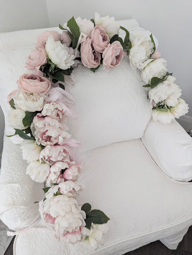 Huge xl handmade faux floral garland