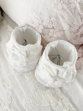 Load image into Gallery viewer, Pair handmade lace linen chandelier shades