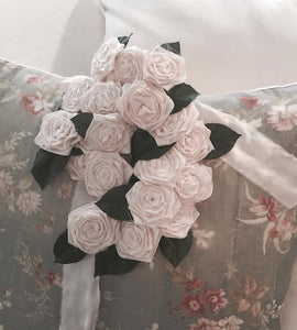 Handmade silk ribbonwork bouquet
