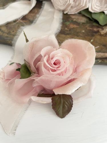 Perfect pink vintage Millinery rose