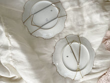 Load image into Gallery viewer, Pair stunning antique french plates with plate hangers