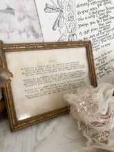 Load image into Gallery viewer, Vintage framed mother motto