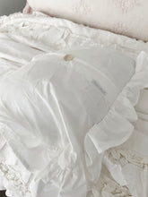 Load image into Gallery viewer, New rachel Ashwell couture white ruffled boudoir pillow