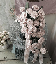 Load image into Gallery viewer, Handmade silk ribbonwork bouquet