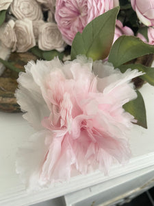 Beautiful rare, pink vintage millinery, long stem flower ￼