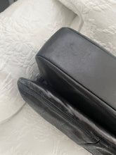 Load image into Gallery viewer, Authentic Chanel jumbo mademoiselle chocolate bar style black lambskin flap vintage bag