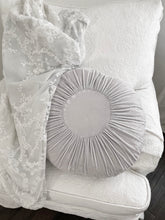 Load image into Gallery viewer, Old label rachel Ashwell couture pale blue pillow velvet with insert