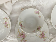 Load image into Gallery viewer, Stunning antiqueGDA Limoges 8 piece set tea cups and saucers