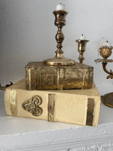 Load image into Gallery viewer, Vintage gilt book display