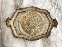 Load image into Gallery viewer, Vintage wood Italian Florentine tray