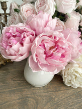 Load image into Gallery viewer, TWO LEFT The most realistic real feel faux pink peony bouquet