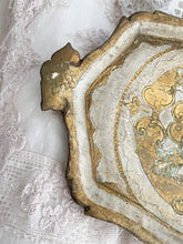 Load image into Gallery viewer, Vintage wood Italian Florentine tray