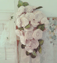 Load image into Gallery viewer, Handmade silk ribbonwork bouquet