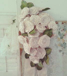 Handmade silk ribbonwork bouquet