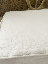Load image into Gallery viewer, Rachel Ashwell couture damask small squishy ottoman slipcover