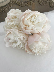 TWO LEFT The most realistic real feel faux pale pink peony bouquet