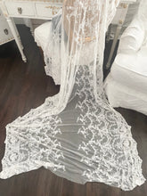 Load image into Gallery viewer, French lace fabric panel curtain length