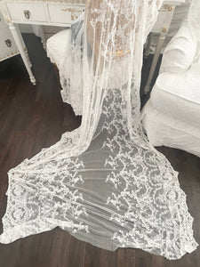 French lace fabric panel curtain length