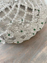 Load image into Gallery viewer, Incredible rare antique french crystal beaded chandelier crown large shade