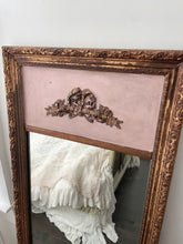Load image into Gallery viewer, Vintage tall wood bow trumeau mirror