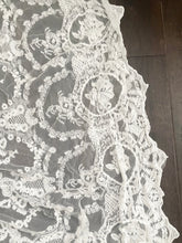 Load image into Gallery viewer, French lace fabric panel curtain length
