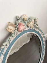 Load image into Gallery viewer, Large vintage French wood barbola mirror