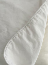 Load image into Gallery viewer, Rachel Ashwell couture white denim piping pillow with Floris sofa down insert