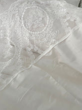 Load image into Gallery viewer, Stunning small version white silk French lace tablecloth