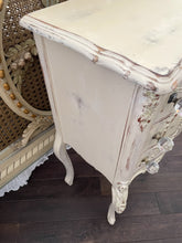 Load image into Gallery viewer, Incredible antique french wood table three drawer