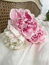 Load image into Gallery viewer, Bouquet of 3 real feel peony stems