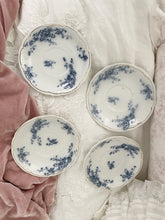 Load image into Gallery viewer, Set of 4 stunning antique English floral small plates