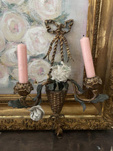 Load image into Gallery viewer, Antique French petite candle sconce