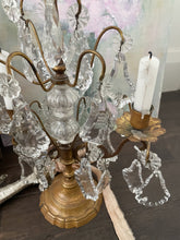 Load image into Gallery viewer, Vintage French crystal Girandole