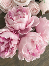 Load image into Gallery viewer, TWO LEFT The most realistic real feel faux pink peony bouquet