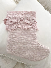 Load image into Gallery viewer, Pink retired Bella notte Olivia lace stocking