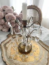 Load image into Gallery viewer, Antique french crystal Girandole