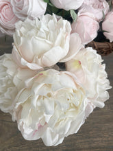Load image into Gallery viewer, TWO LEFT The most realistic real feel faux pale pink peony bouquet