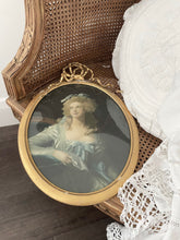 Load image into Gallery viewer, Stunning antique bow framed french lady portrait