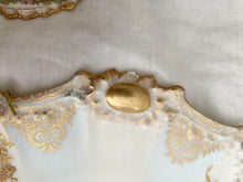 Load image into Gallery viewer, Pair stunning antique french plates with plate hangers