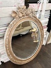 Load image into Gallery viewer, Large vintage French wood barbola mirror