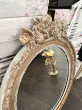 Load image into Gallery viewer, Large vintage French wood barbola mirror