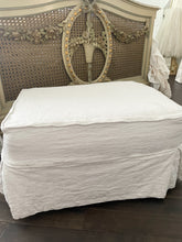 Load image into Gallery viewer, Rachel Ashwell couture damask small squishy ottoman slipcover