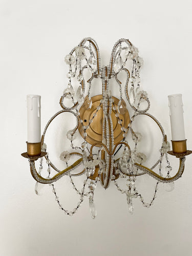 Incredible Italian beaded sconce