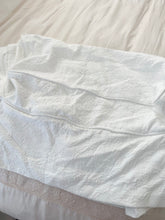 Load image into Gallery viewer, Rachel Ashwell couture new white Matelasse ottoman slipcover