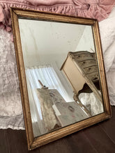 Load image into Gallery viewer, Incredible antique french heavy gold gilt wood ghosted mirror
