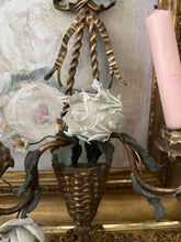 Load image into Gallery viewer, Antique French petite candle sconce