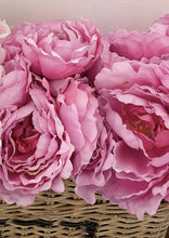Load image into Gallery viewer, 14 long stem xl fabric peony stems