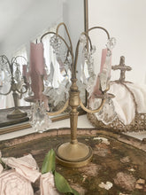Load image into Gallery viewer, Rare perfect petite antique crystal Girandole
